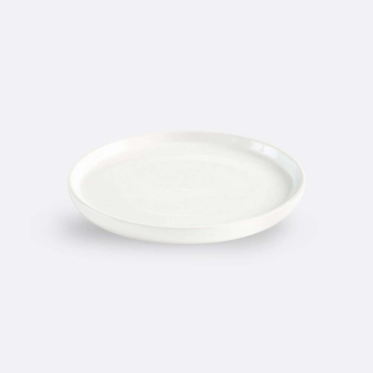 Lot 4 assiettes à dessert en grès, Elinor blanc, LA REDOUTE INTERIEURS