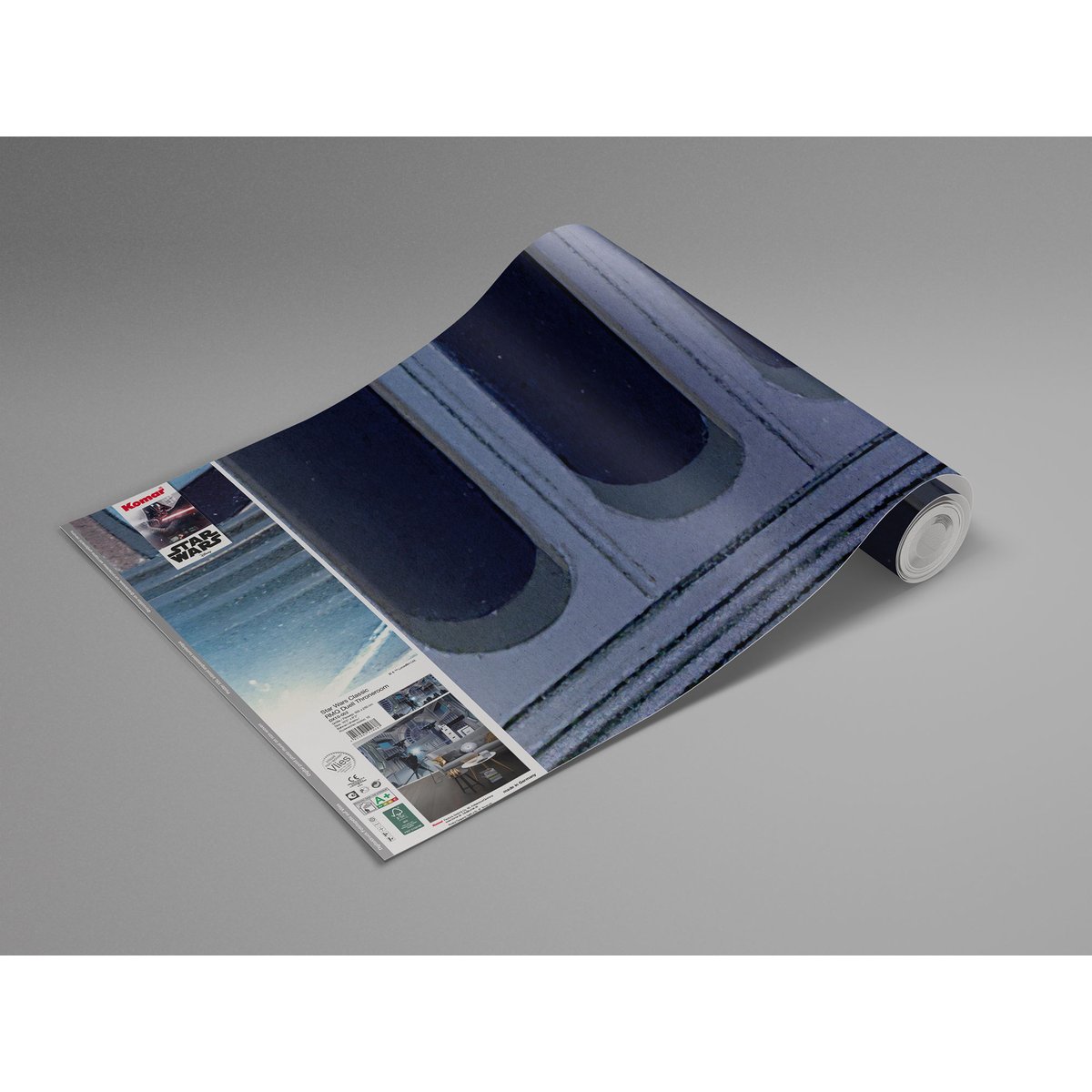 Papier peint Komar - Star Wars Classic RMQ Duell Throneroom - 500 x 250 cm bleu, HEXOA