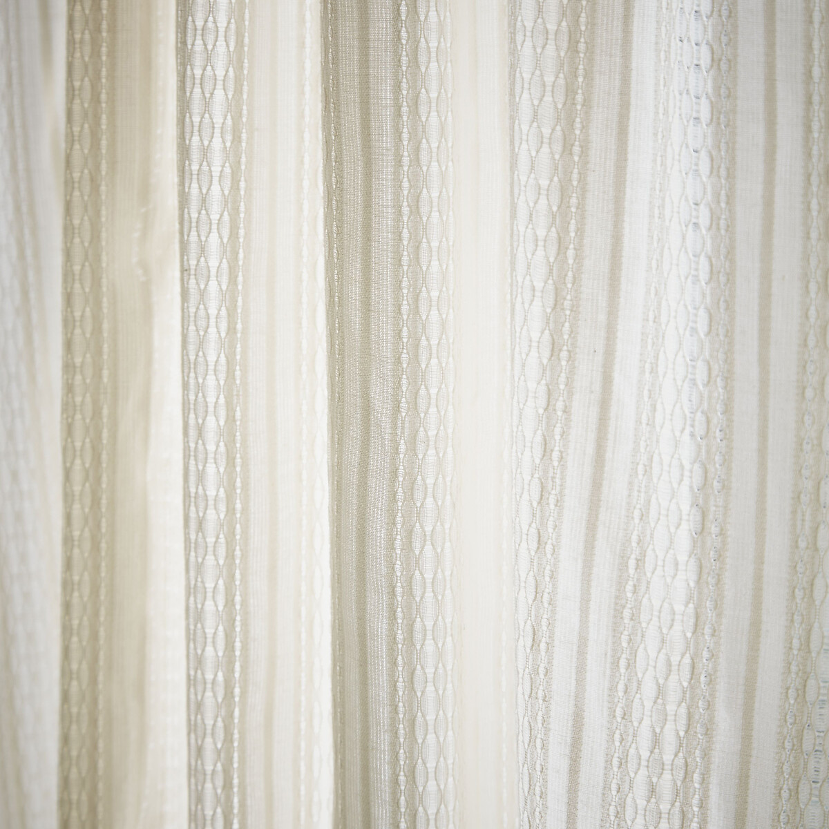 Broderie Cotton Anglaise Voile Curtain Panel natural, PINEAPPLE ELEPHANT