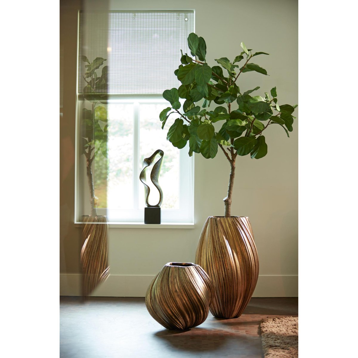 Vase Pierre YATUNG bronze antique, LIGHT & LIVING