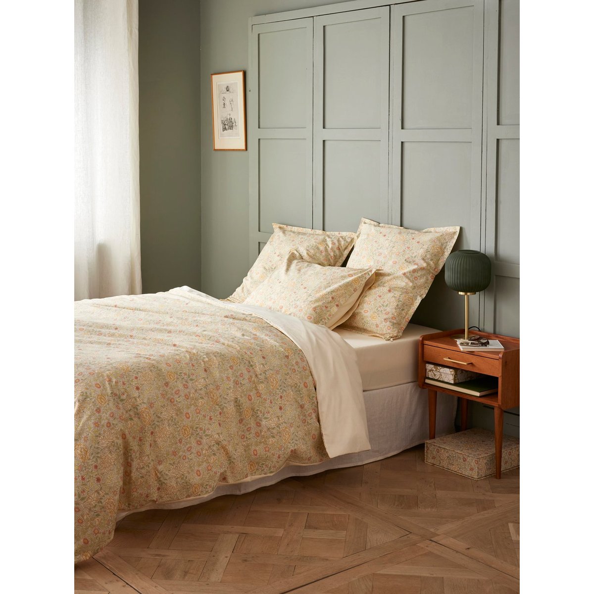 Housse de couette Double Bough, dessin William Morris imprimé arabesque wm, CYRILLUS