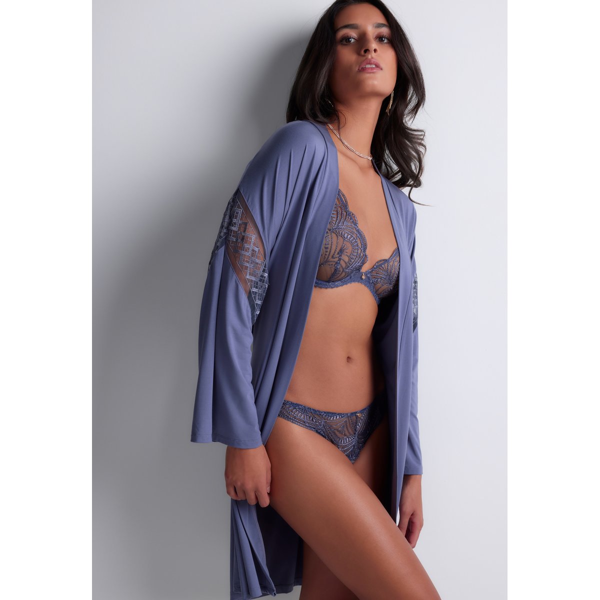 Kimono Sweet Obsession bleu, AUBADE