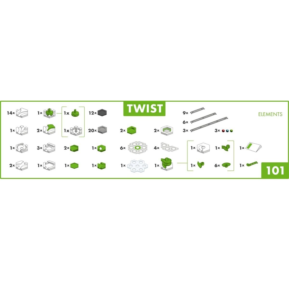 Gravitrax set Action Twist blanc, RAVENSBURGER