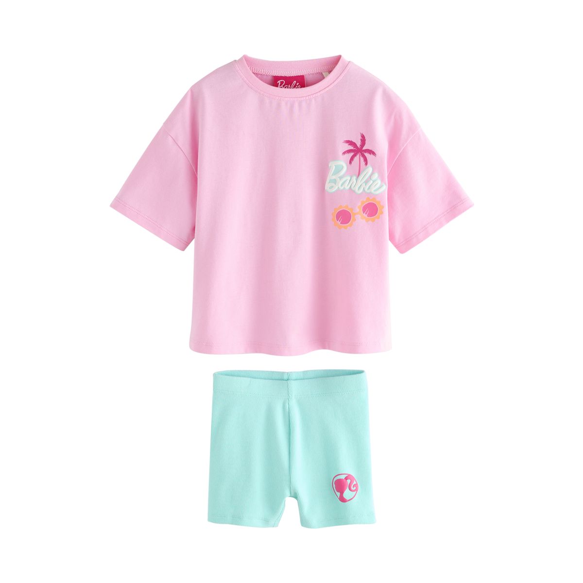 Ensemble short et t-shirt barbie rose, NEXT