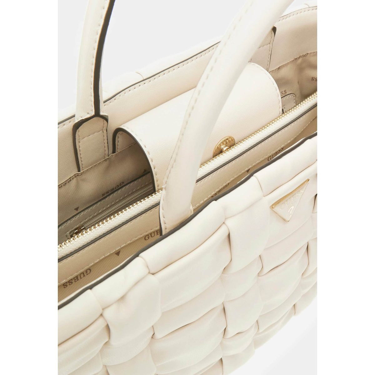 Sac À Main Marion Tressé crème, GUESS