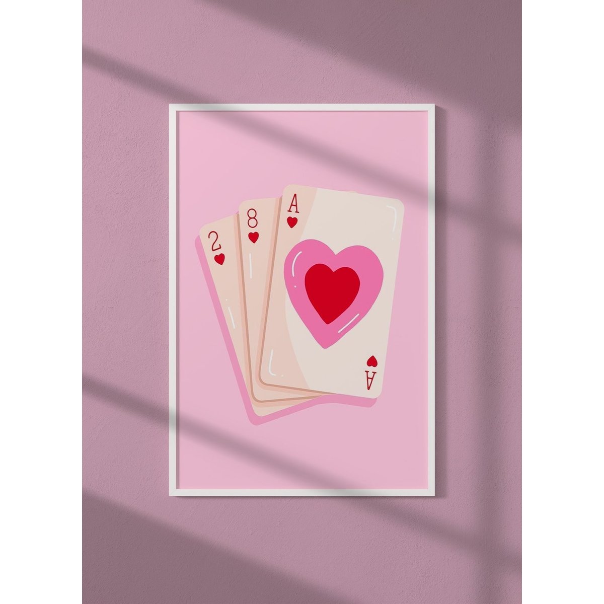 Affiche Cartes Pop Art blanc, L'AFFICHERIE