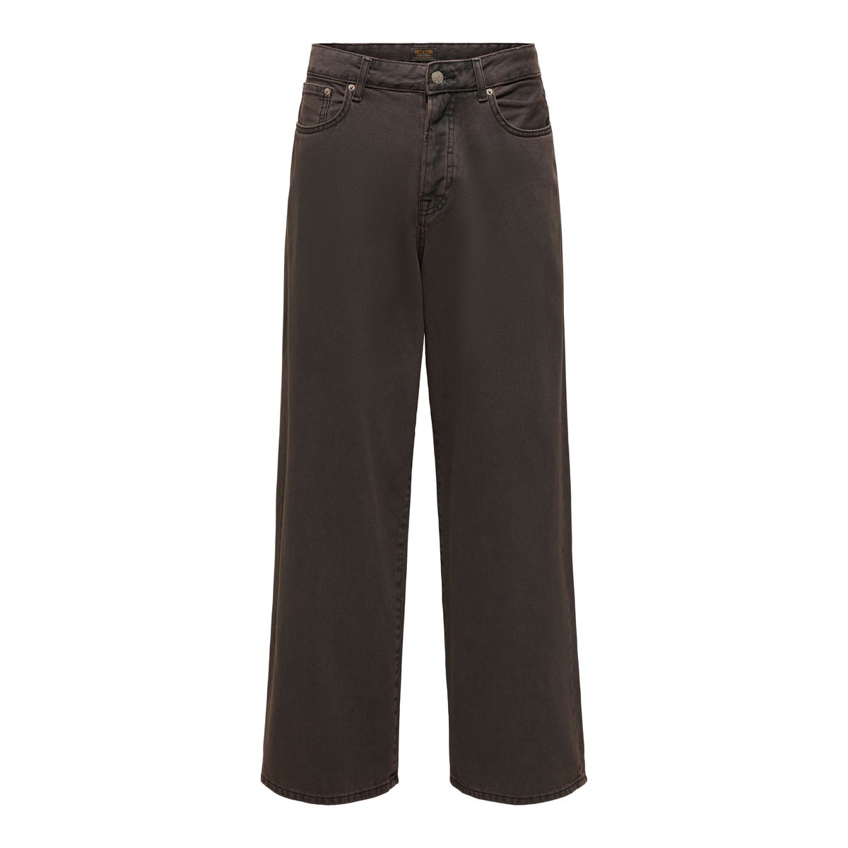 Jean À Jambe Large marron - brown denim 1, ONLY & SONS