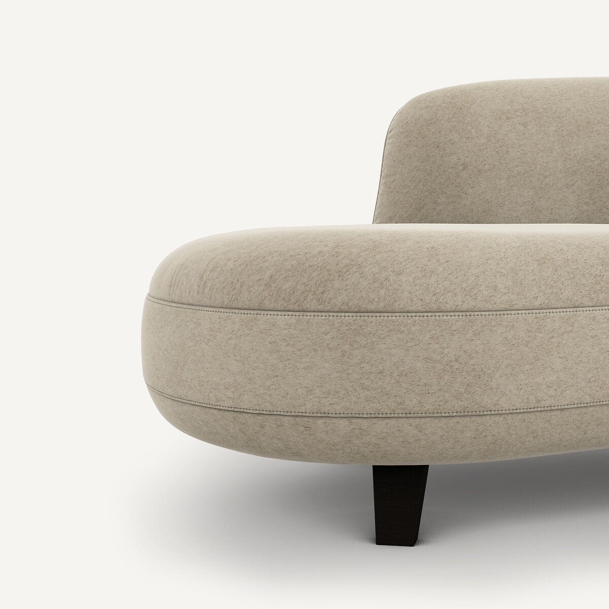 Sofá rinconero de terciopelo de lino Rosebury, diseño de Emmanuel Gallina albatros, AM.PM X EMMANUEL GALLINA