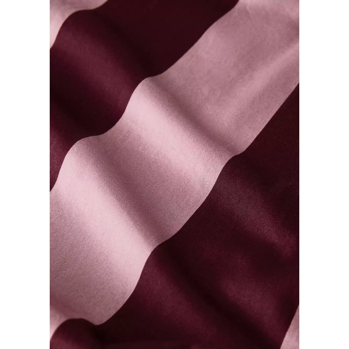 Housse de couette rayures larges aquarelle Lit 150/160 cm grenat, MANGO HOME