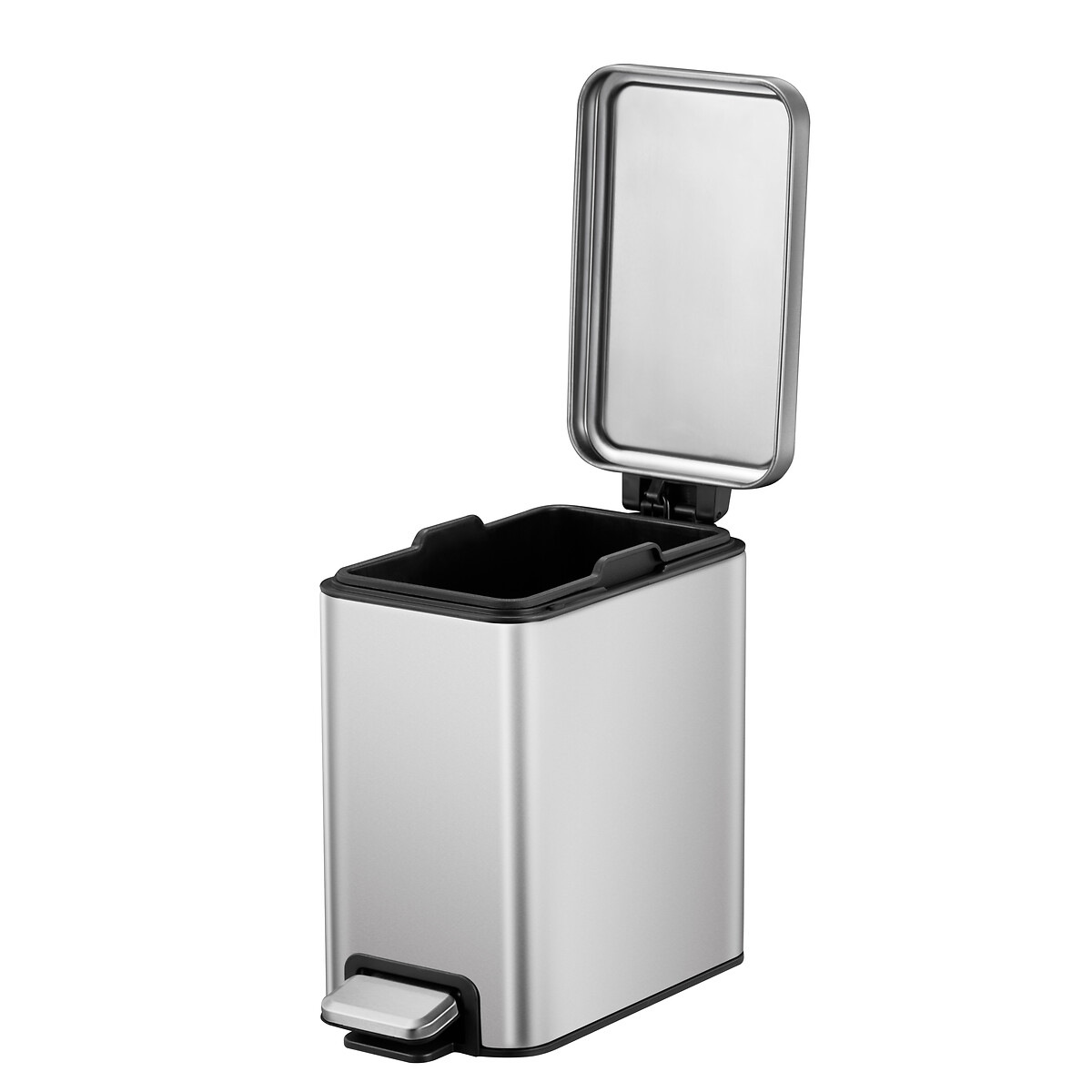Balde de Pedal Stella Slim 6L, EKO inox mate, EKO