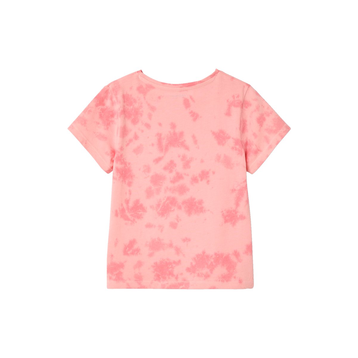 T-shirt tie & dye manches courtes rose bonbon, VERTBAUDET