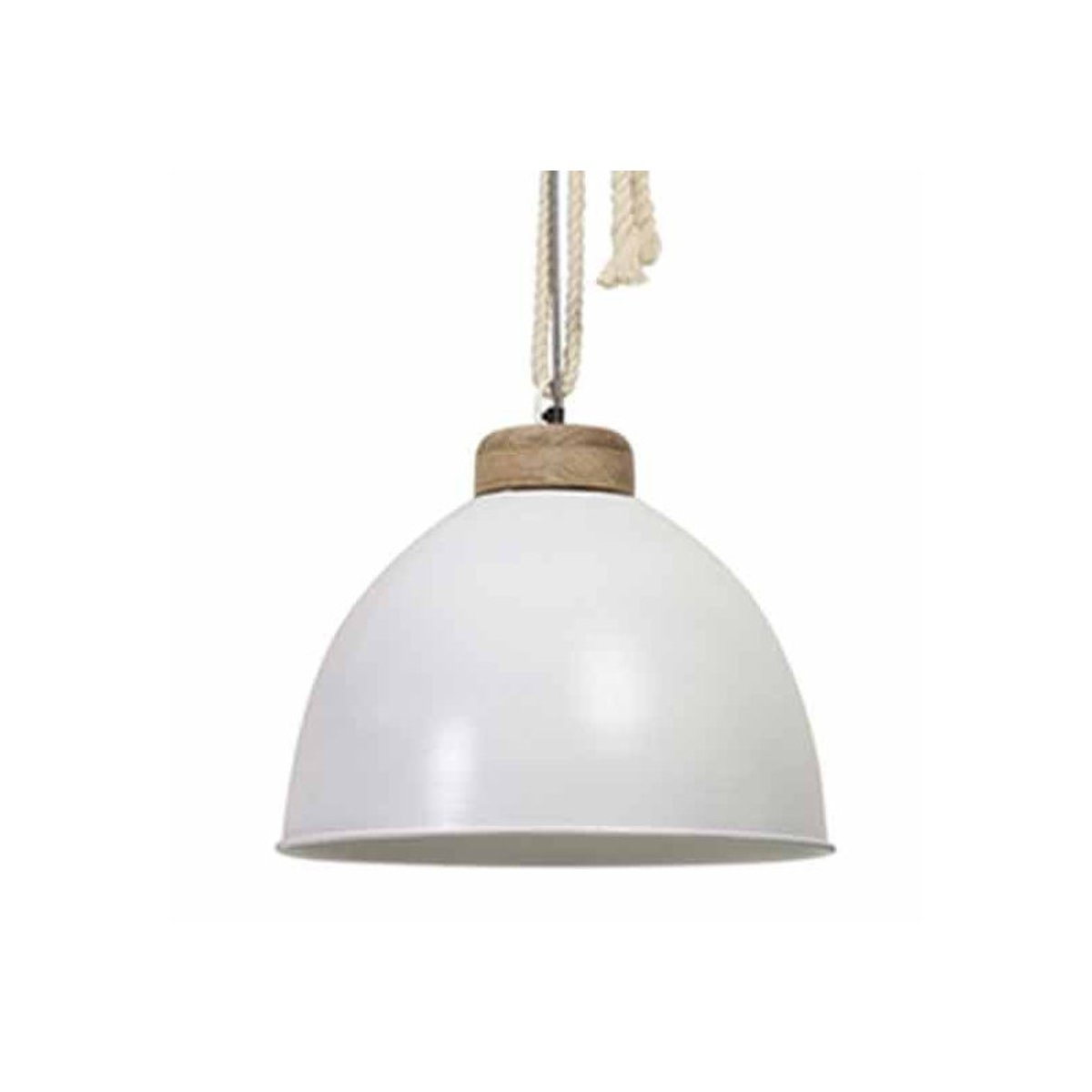 Suspension Navire Blanche Métal Et Bois clair blanc, MILLUMINE