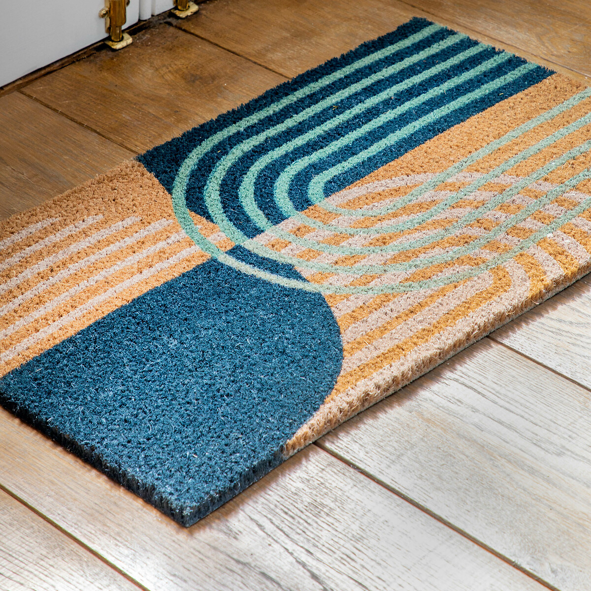 Abstract Arch Doormat navy, SO'HOME