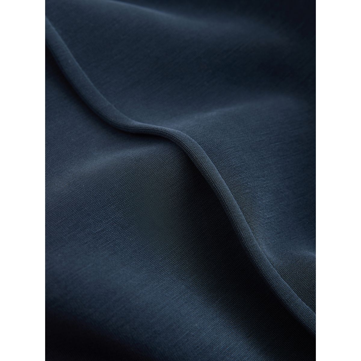 Bermuda en maille stretch fluide bleu marine, NEXT