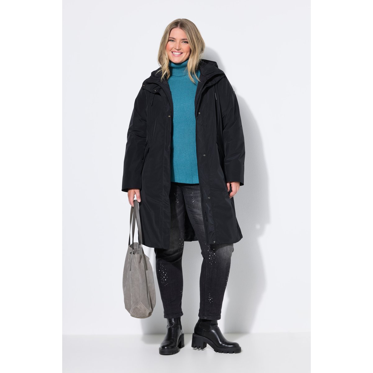 Manteau technique HYPRAR, imperméable noir, ULLA POPKEN