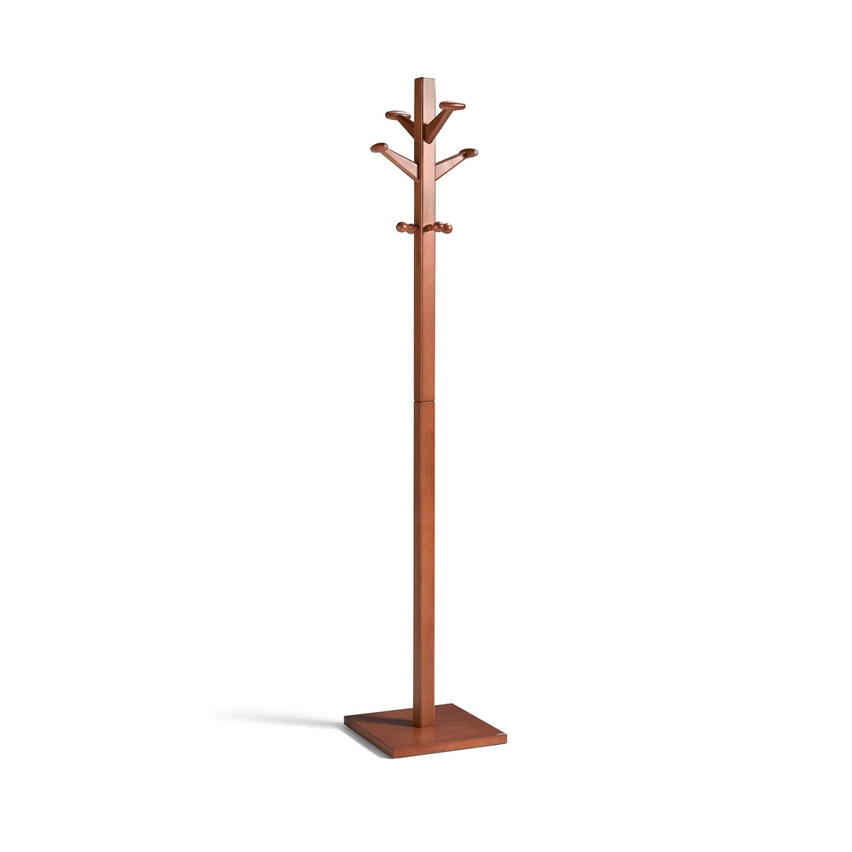 Porte-manteau en hêtre massif, BOIS mogano, HERDASA