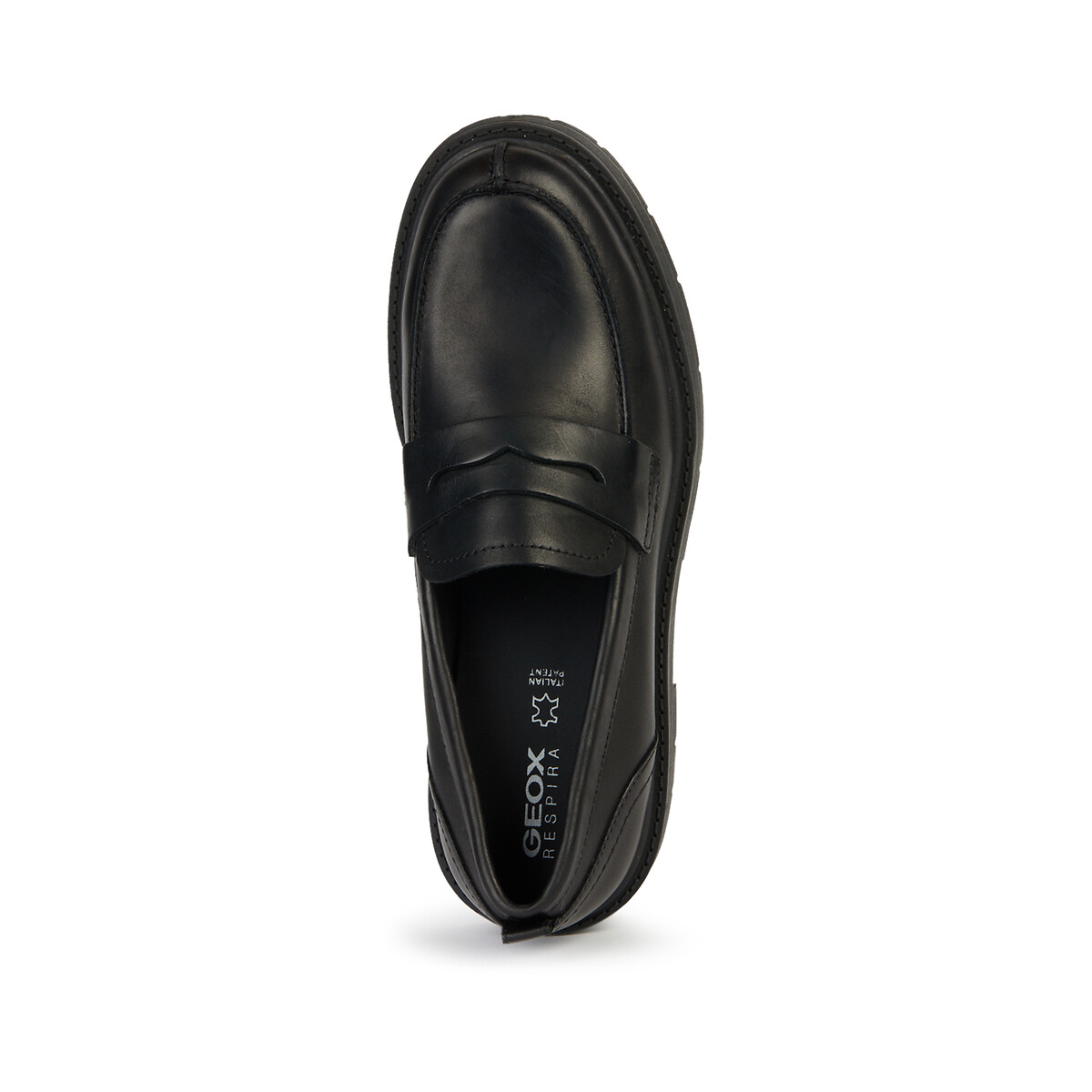 Spherica EC7 Breathable Loafers in Leather black, GEOX