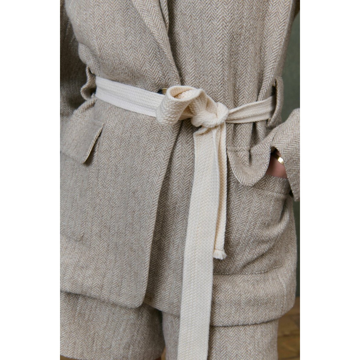 Hanoli Wool Blazer Jacket beige, LOUISE MISHA