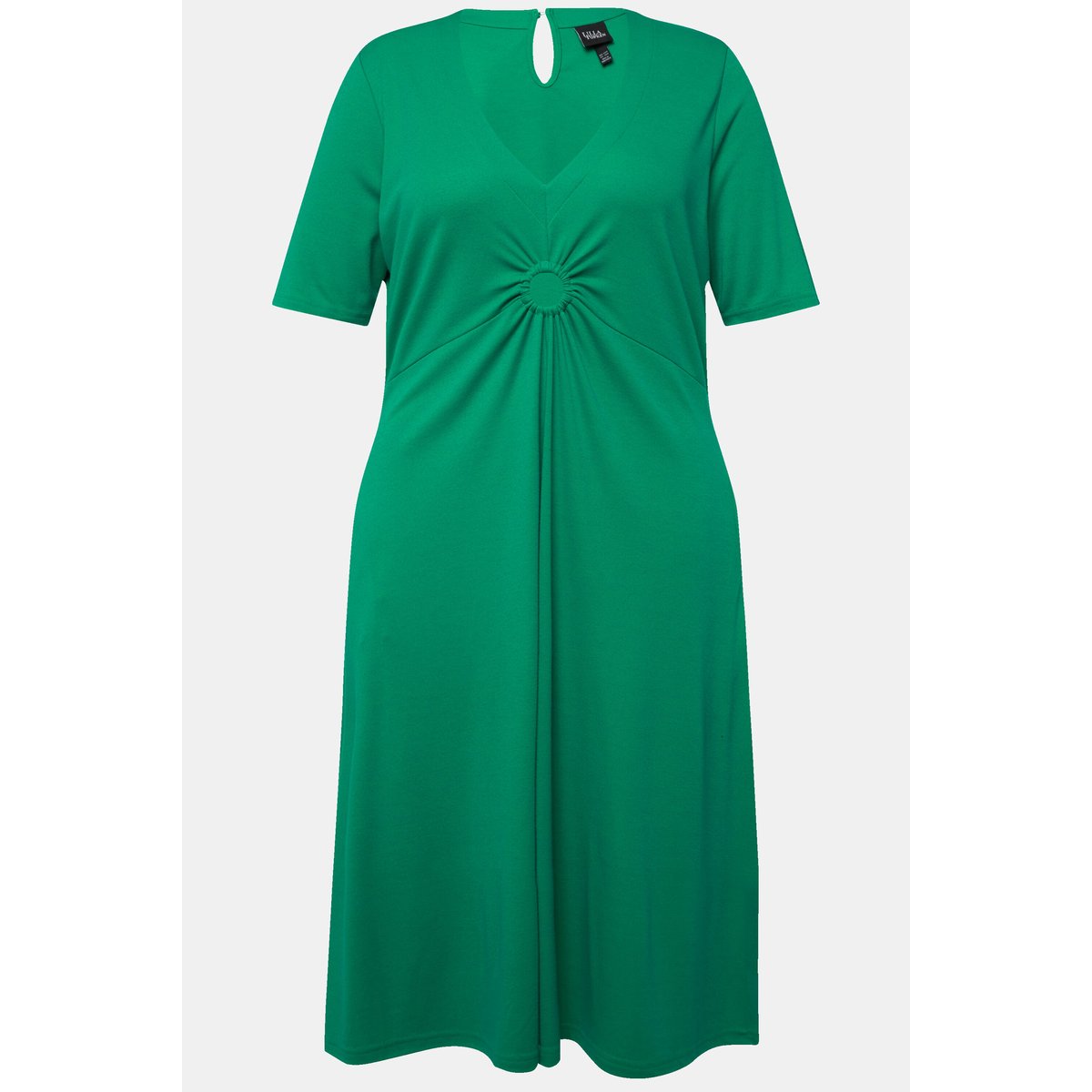 Robe midi en jersey, ligne A émeraude, ULLA POPKEN