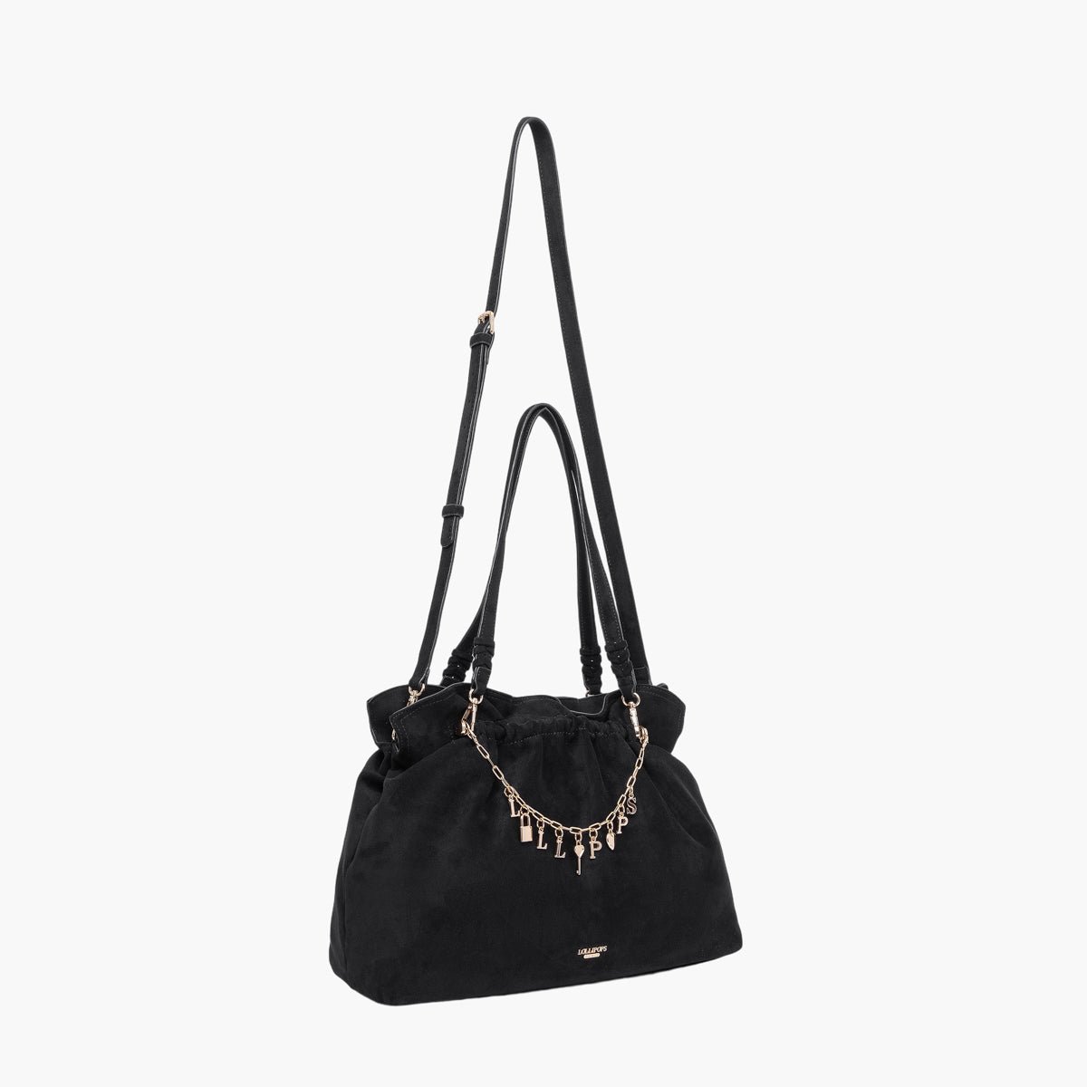 Sac shopper M Teana noir,doré, LOLLIPOPS