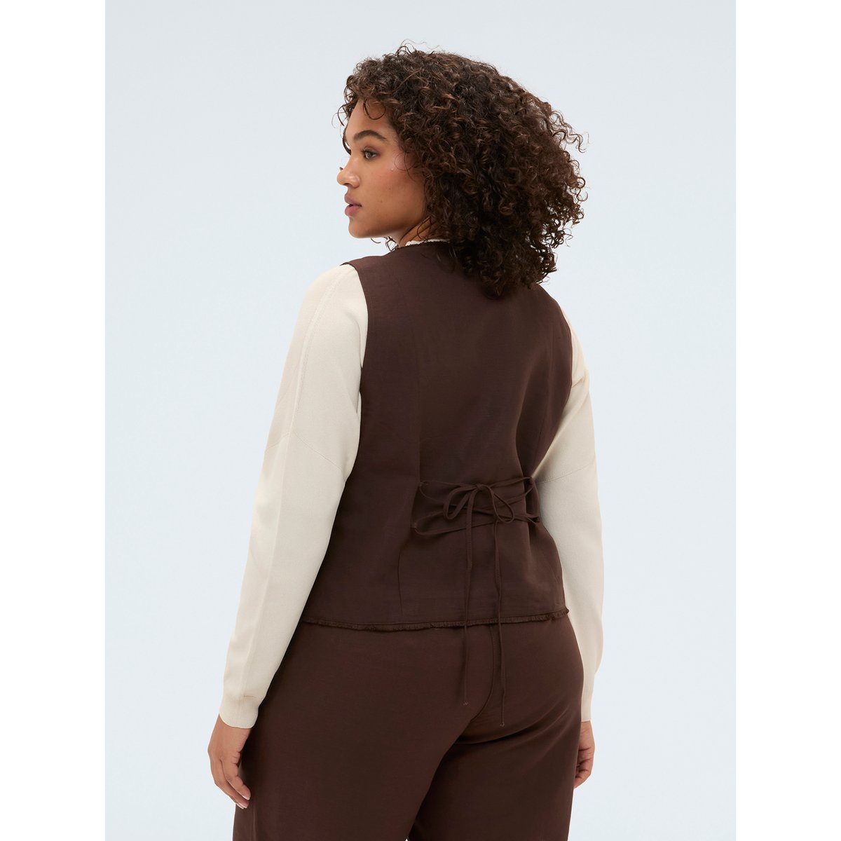 Gilet marron, FIORELLA RUBINO