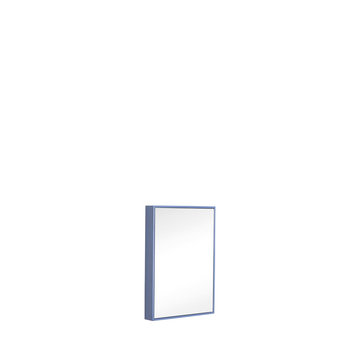 Miroir en fer et verre miroir SHINE bleu, HUBSCH