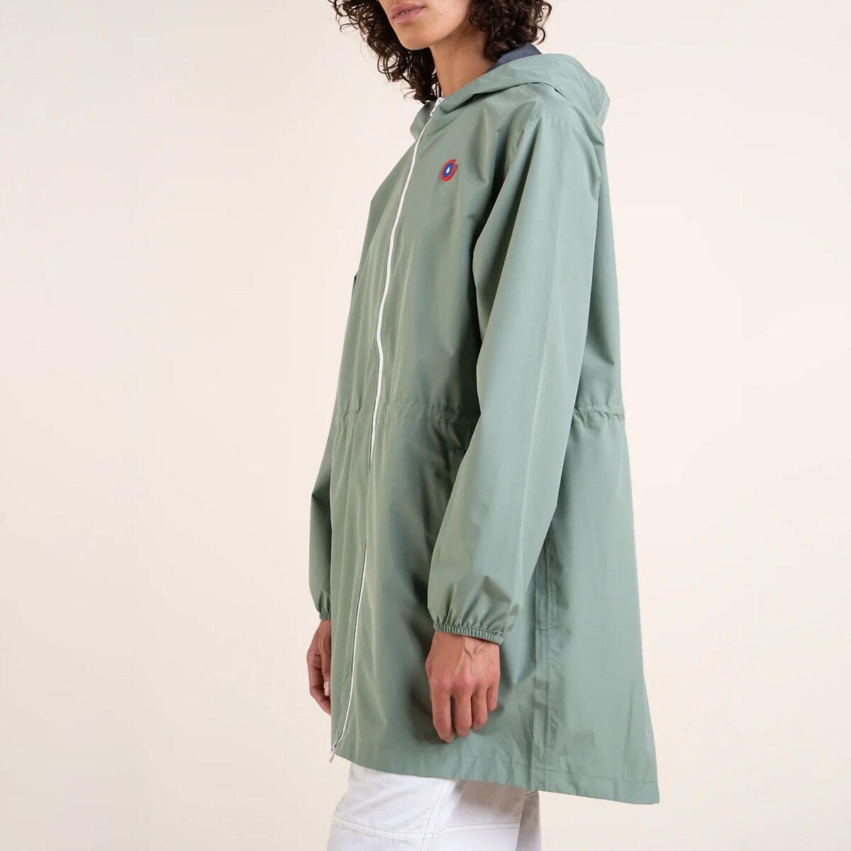 Halblange Regenjacke Amelot, Reissverschluss hellgrün, FLOTTE