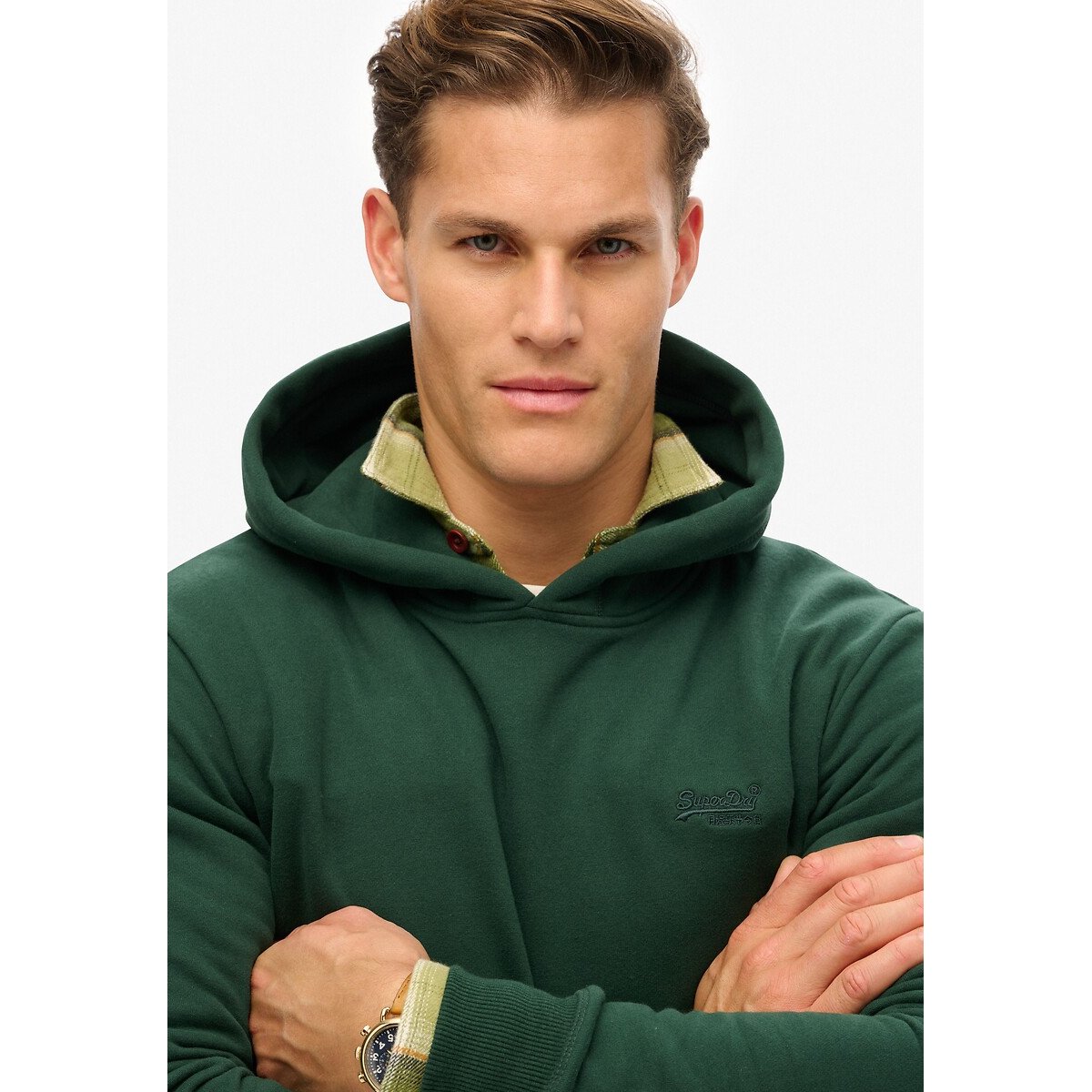 Hoodie green, SUPERDRY