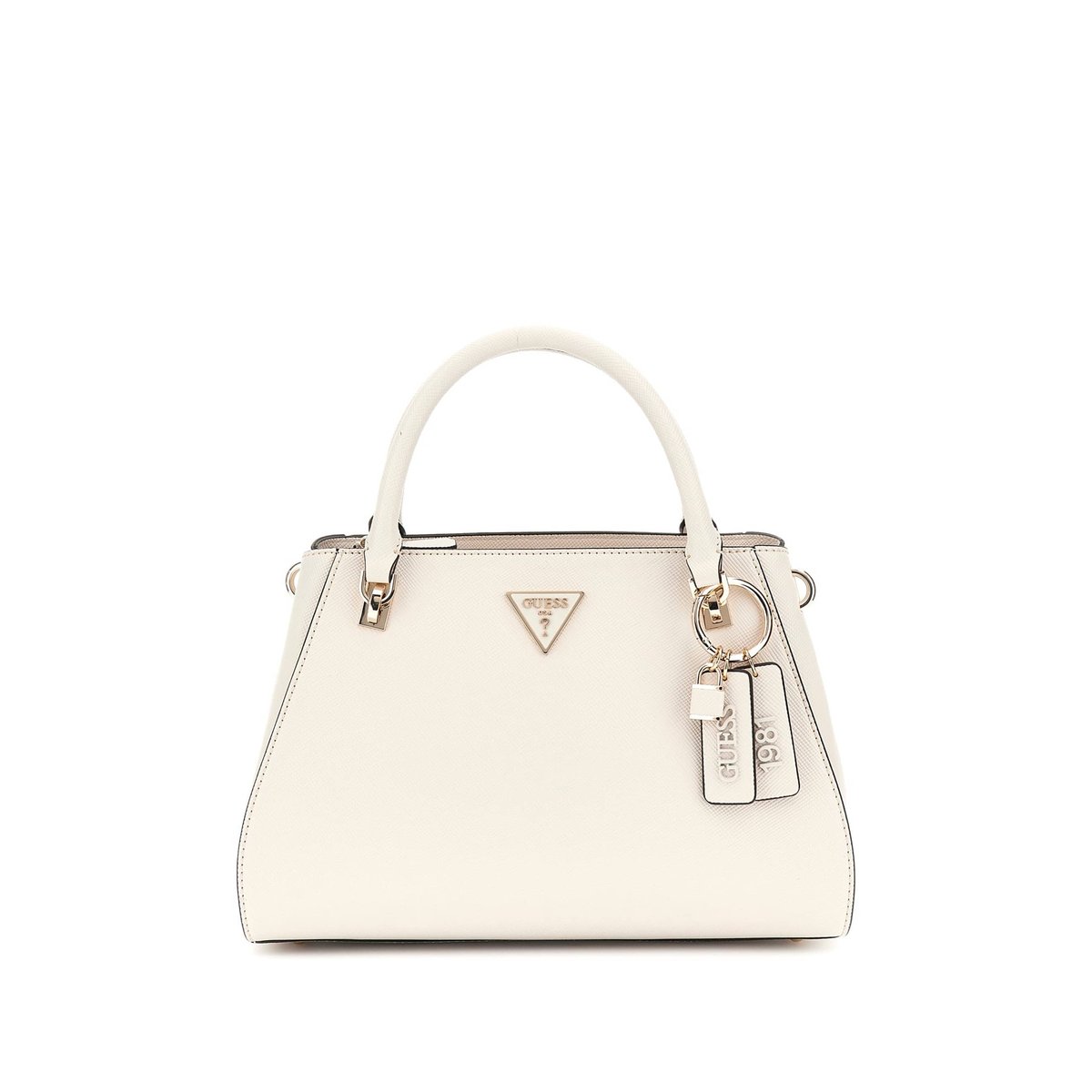 Sac À Main Noelle Saffiano blanc, GUESS