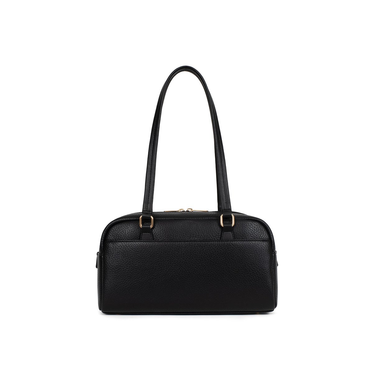 Sac porté épaule 2 anses ELLA noir, HEXAGONA