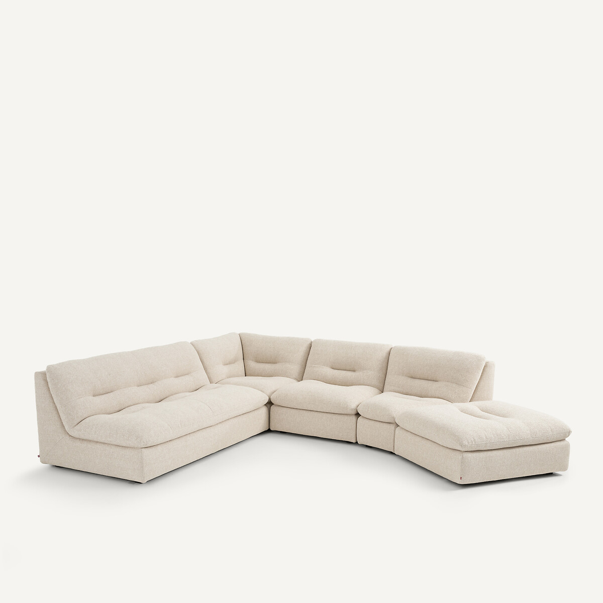 Modul-Ecke in Bouclé, GIULIANO kreide, AM.PM