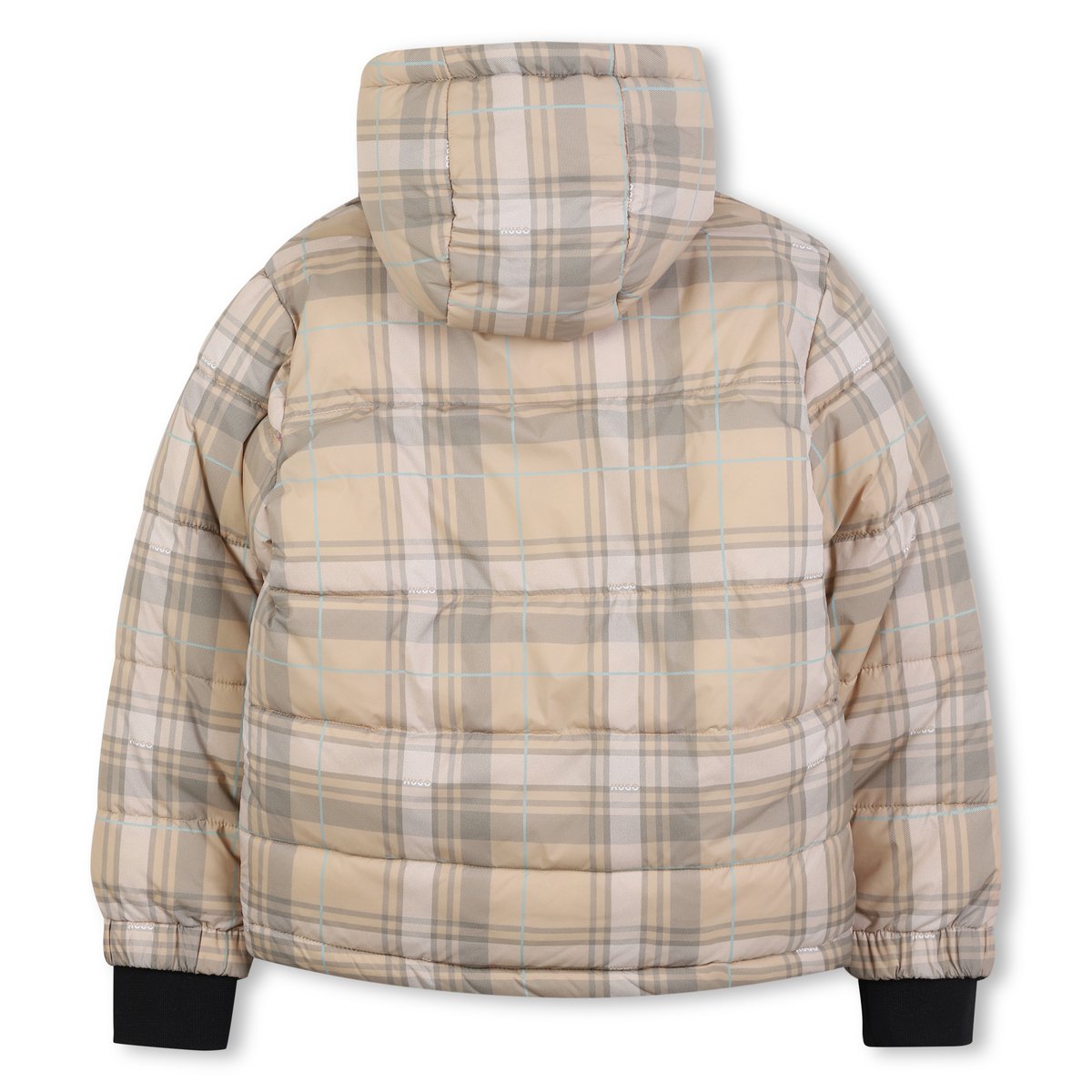 Chemise en duvet réversible avec capuche sand, HUGO KIDSWEAR