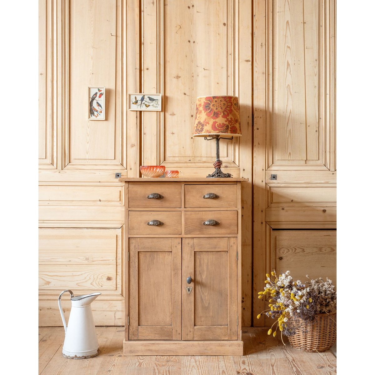 Meuble de métier en bois Fernand N°404 - Bon état bois clair, DEBONGOUT