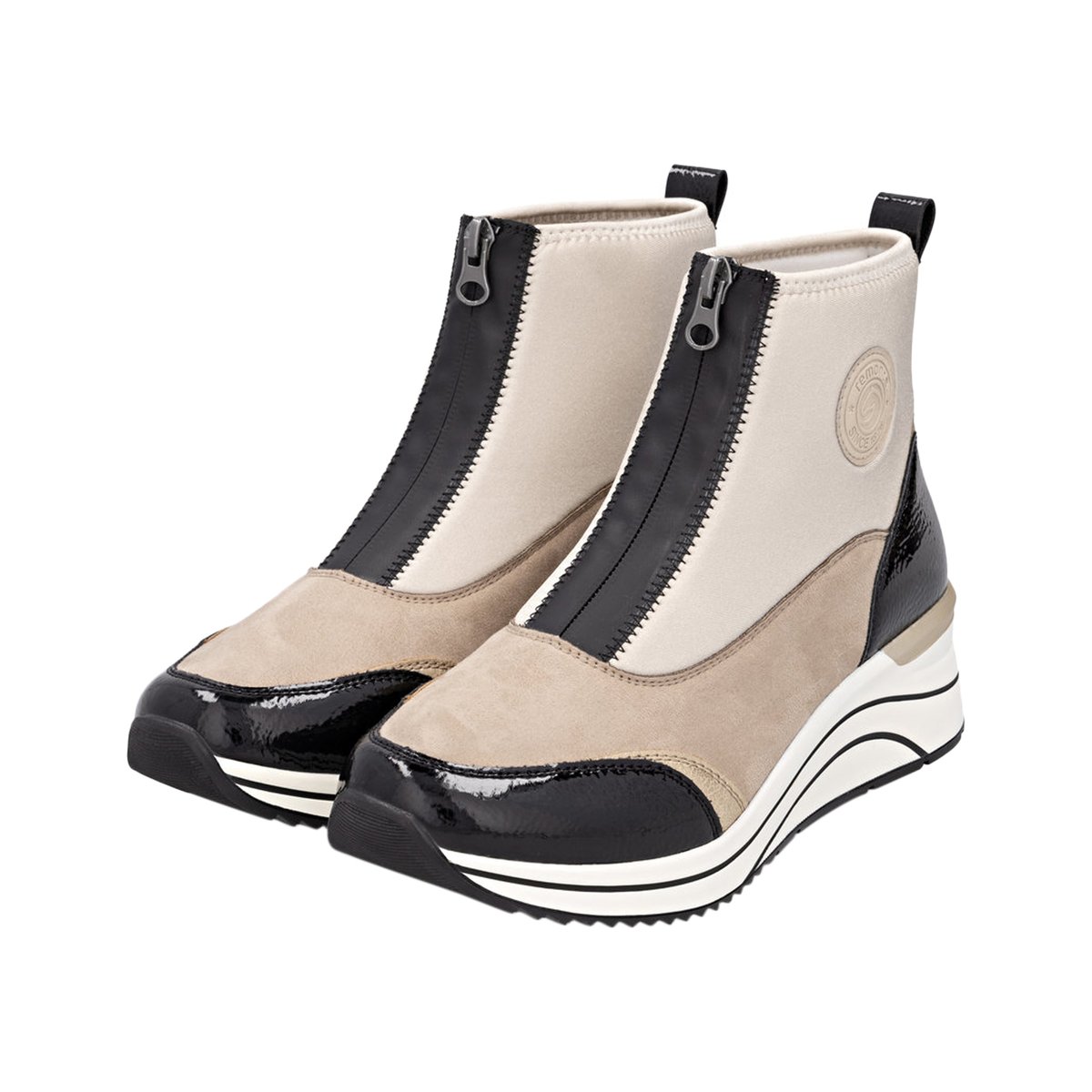 Basket Montante à Zip Leo beige-combi, REMONTE