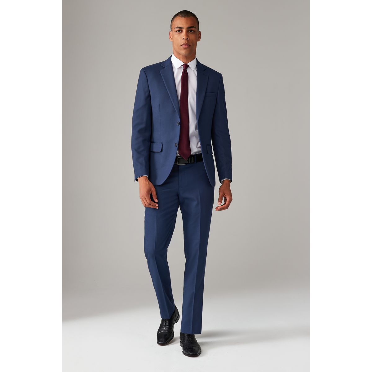 Pantalon de costume habillé texturé bleu vif, NEXT