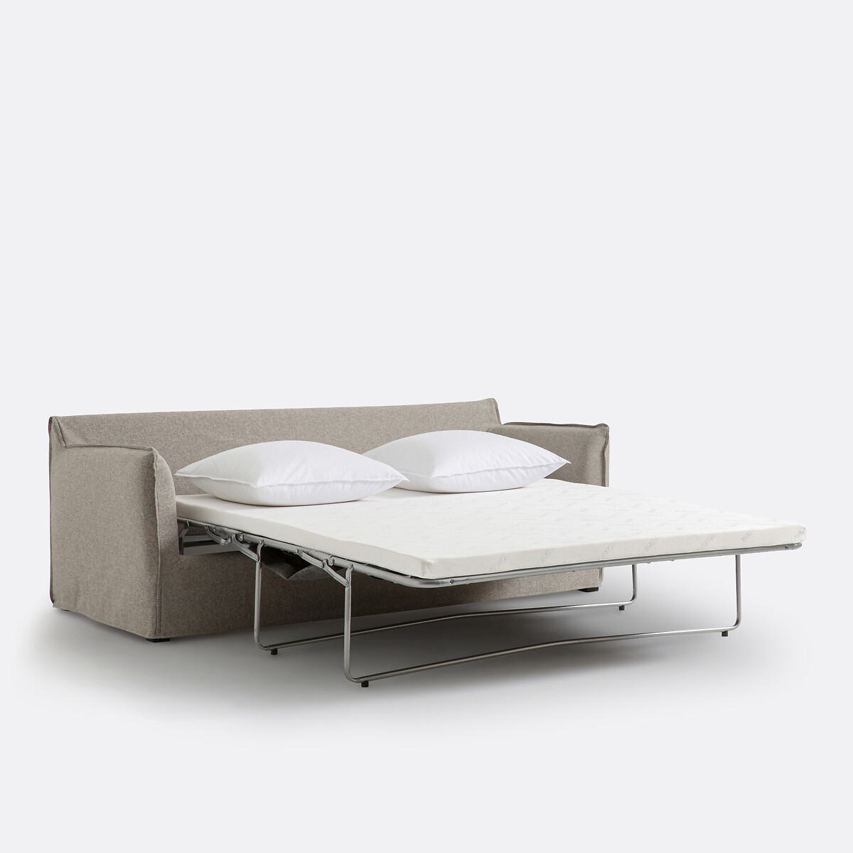 Canapé 2, 3 ou 4 places, convertible, matelas 6cm, dehoussable, polyester, ODNA  vert grisé, LA REDOUTE INTERIEURS