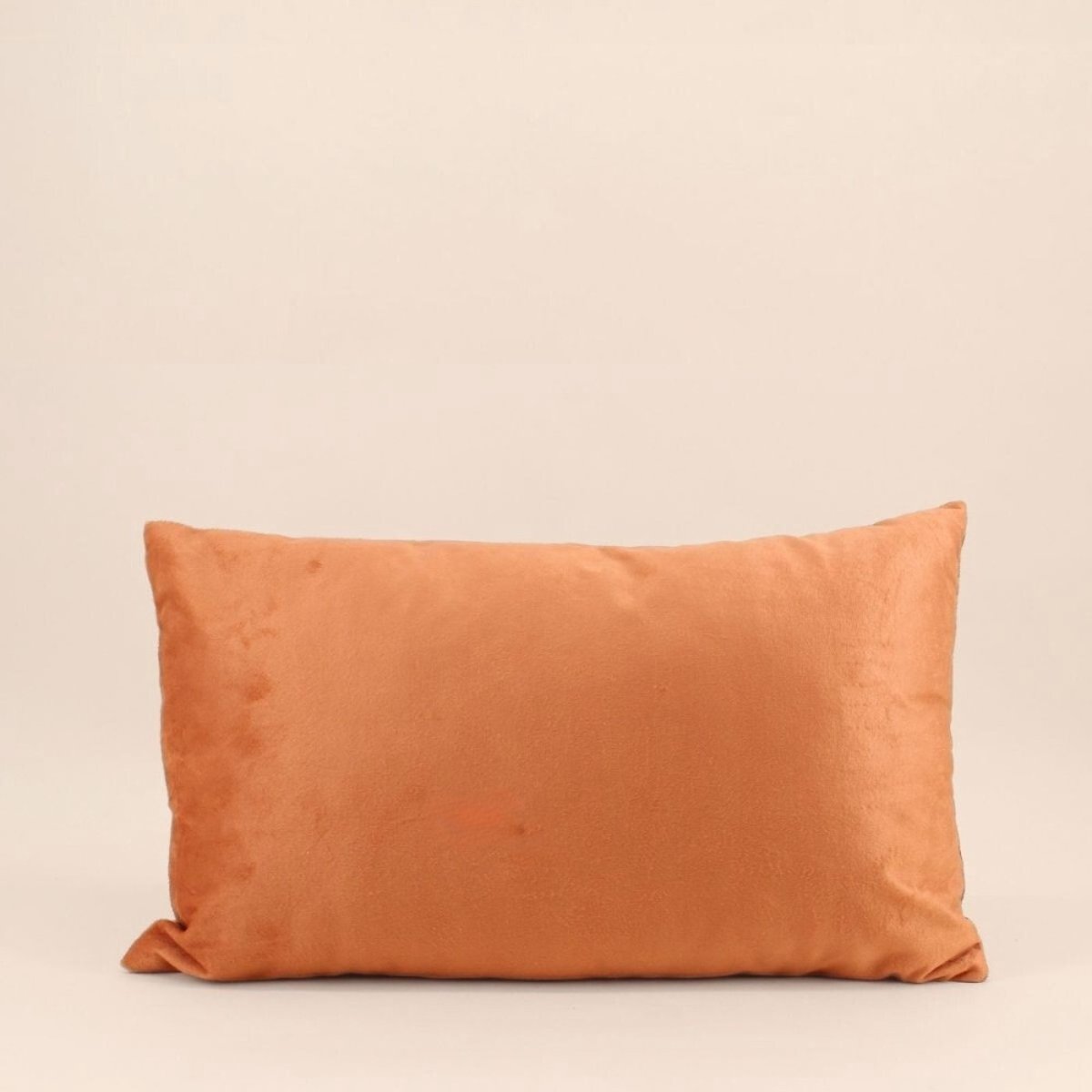 Coussin en velours à motifs 30x50cm orange, ORNAMI