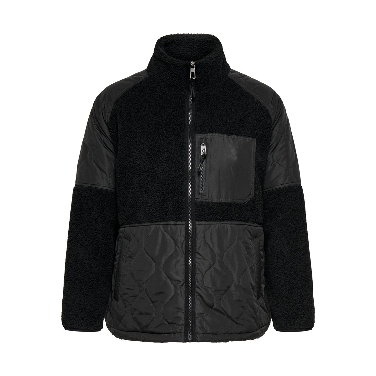 Veste En Polaire black 1, ONLY CARMAKOMA
