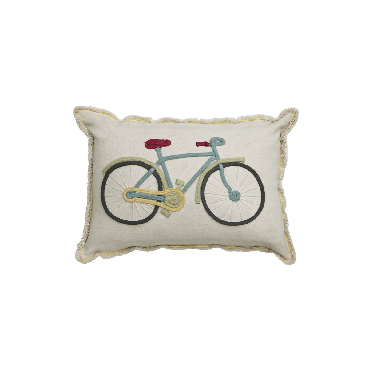 Coussin de sol en coton bicyclette ECO CITY naturel, bleu , olive, miel, LORENA CANALS