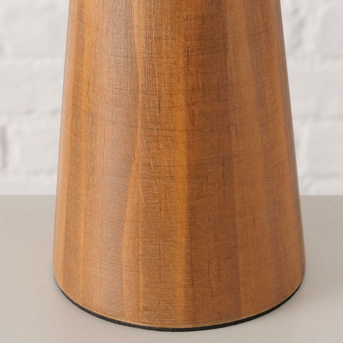 Lampe à poser bois et corde 22.5x22.5x34cm bois, WADIGA