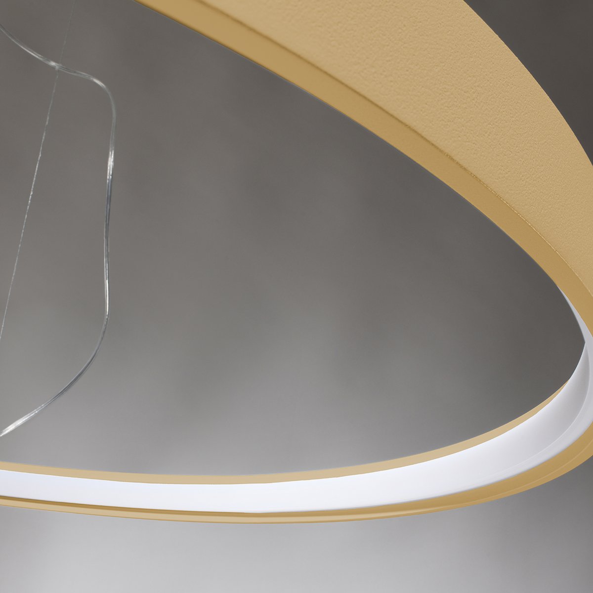 Lustre Aluminium Doré LED 1 Rio doré, EDEN