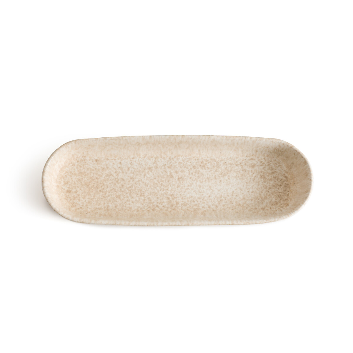 Tablett Rusty aus mattem Steingut beige, AM.PM