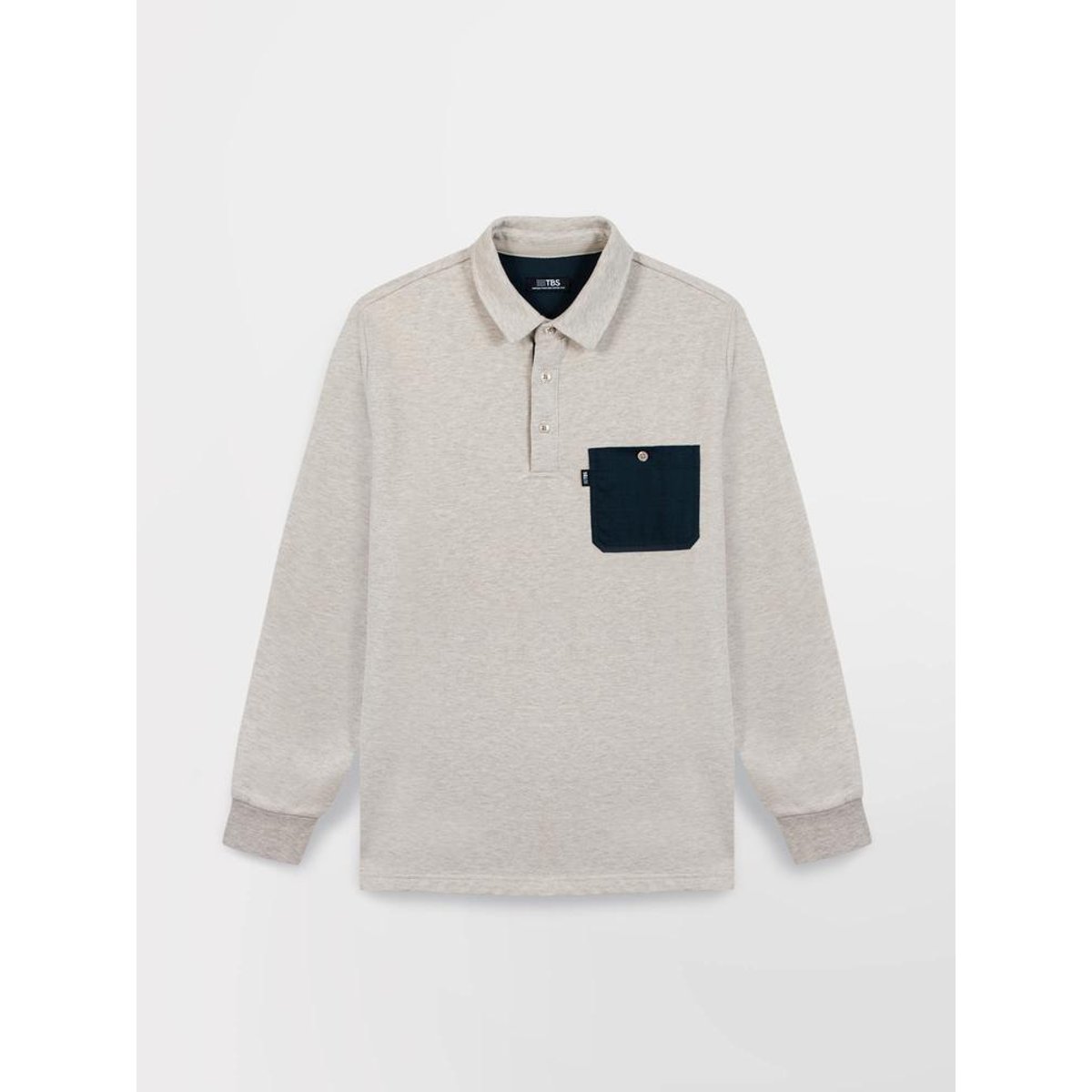 Polo manches longues CIVAZPOL beige, TBS