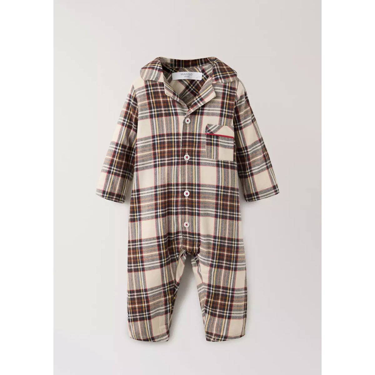 PYJAMA JUMPSUIT TARTON rouge, MANGO HOME