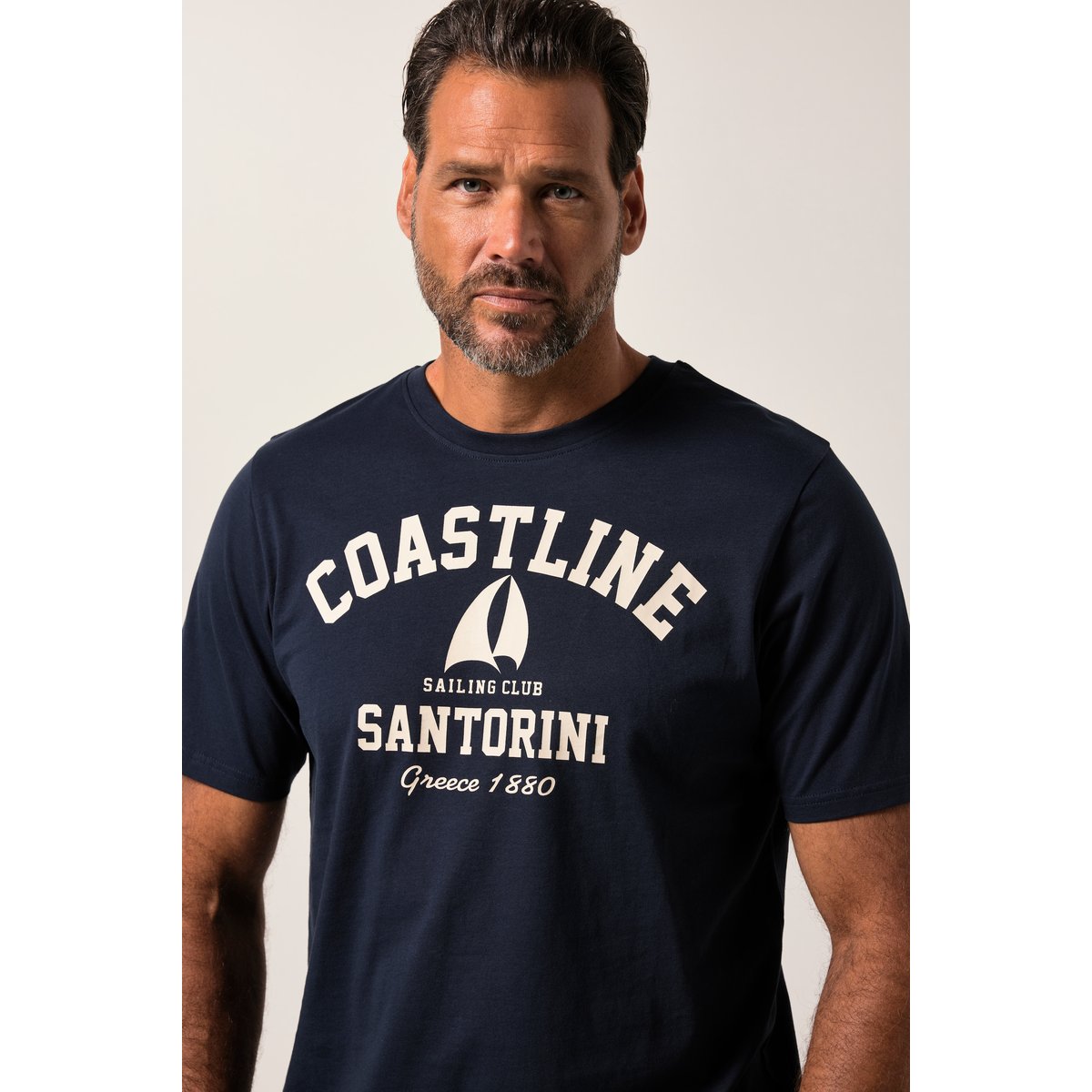T-shirt à manches courtes bleu marine, JP1880