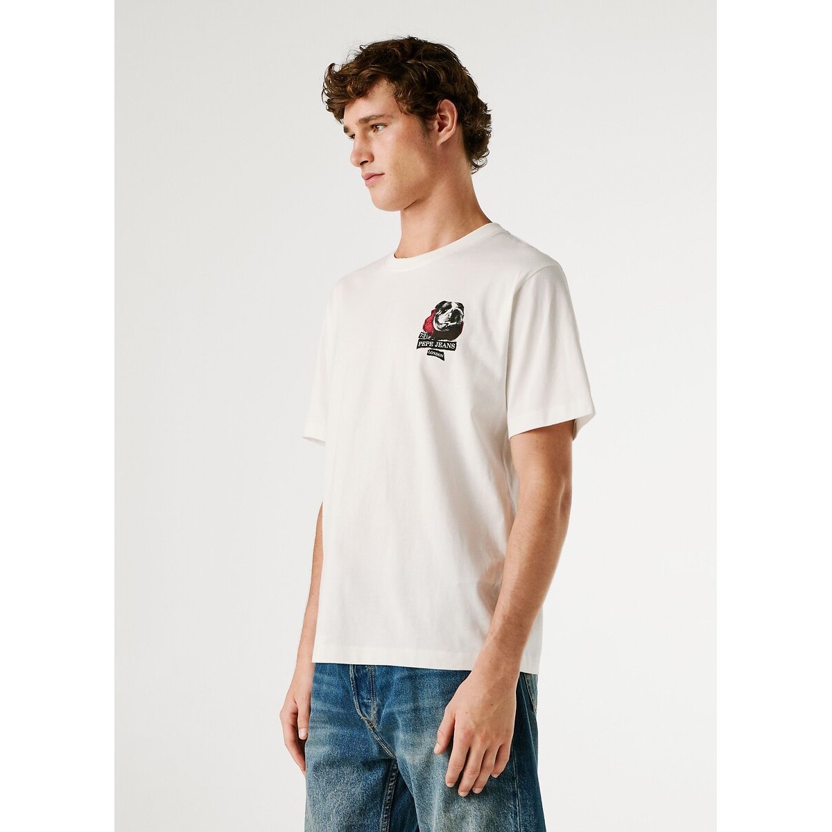 T-shirt manches courtes SHAD blanc, PEPE JEANS