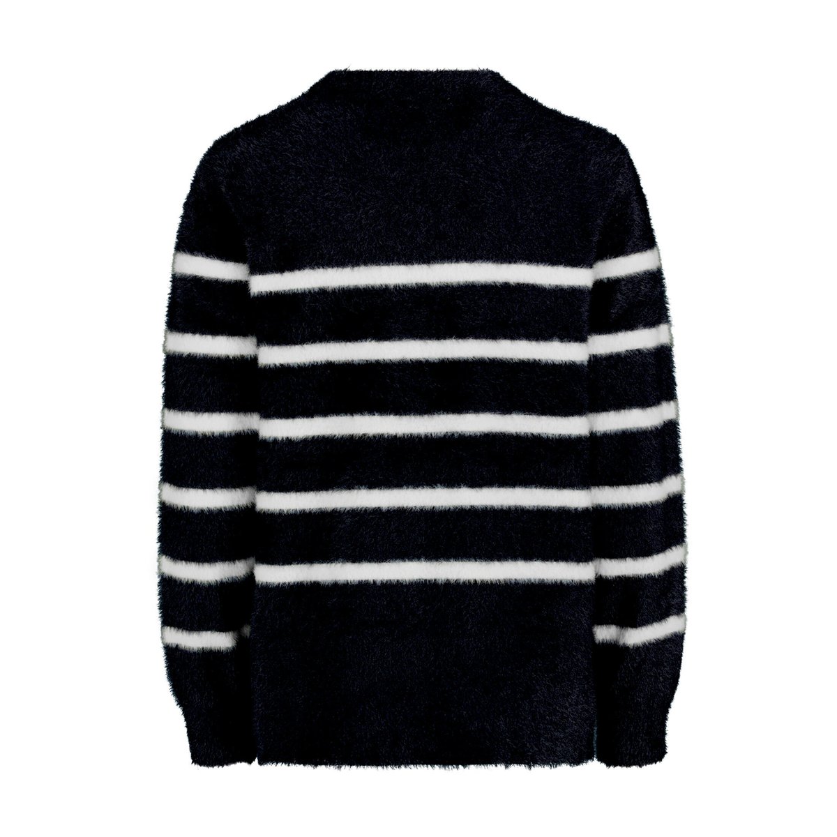 Pull-over en maille à rayures patch black/cream, BETTY BARCLAY