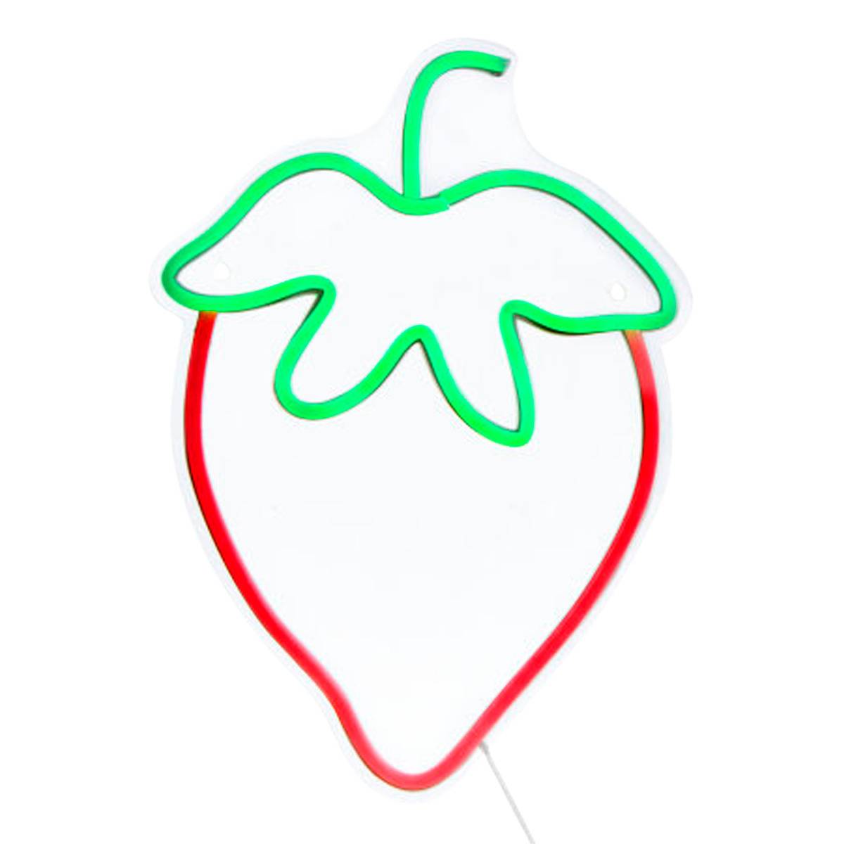 Néon LED Fraise Fraci 25x1,5x35cm cerise, ATMOSPHERA FOR KIDS
