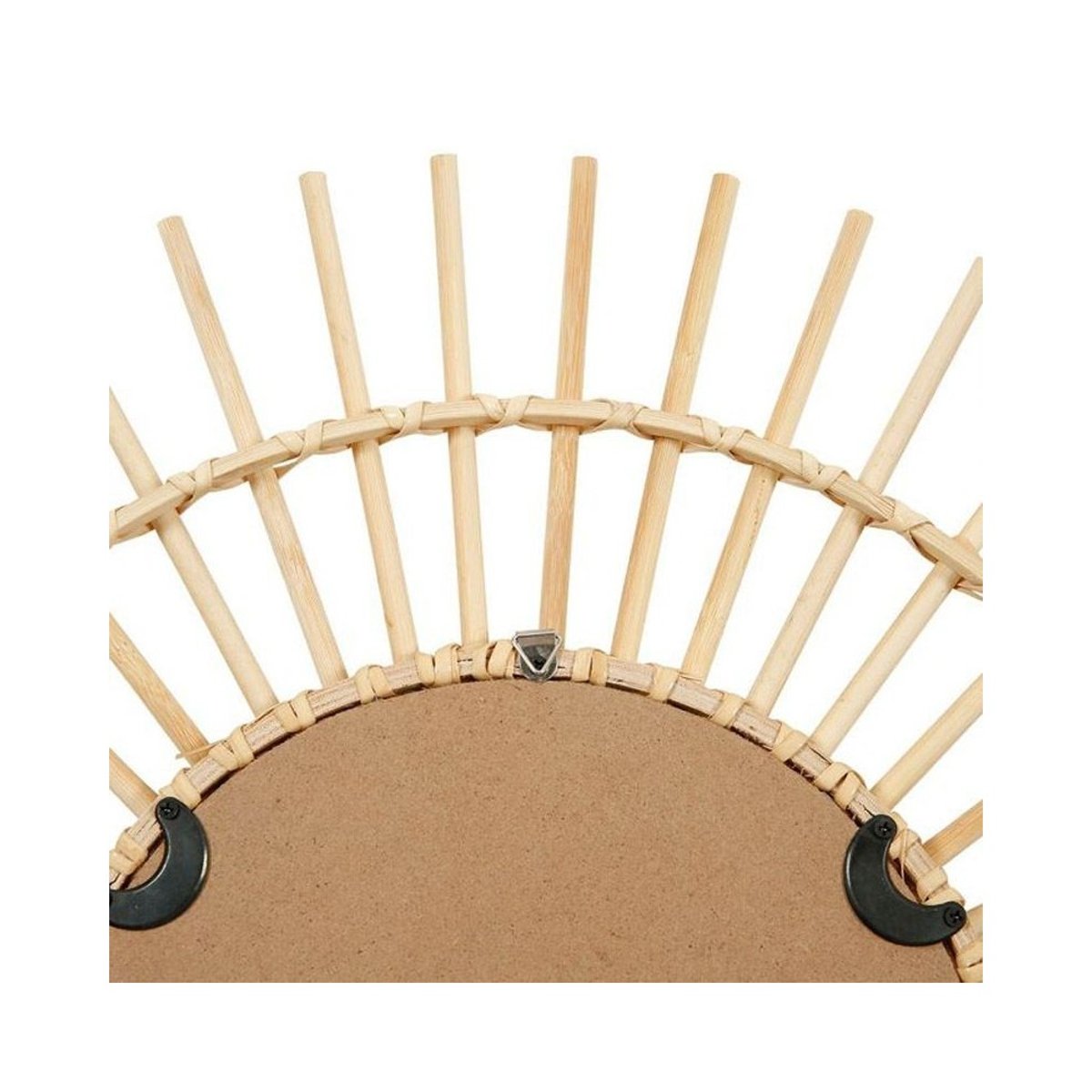 Miroir bambou soleil beige, DECORATIE