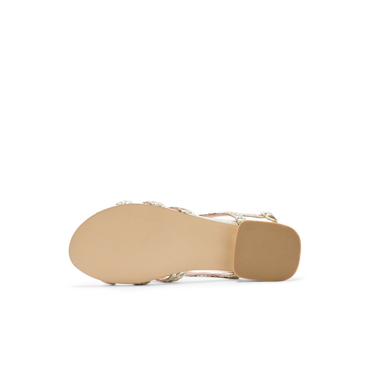 Sandales tressées femme doré, PEDICONFORT